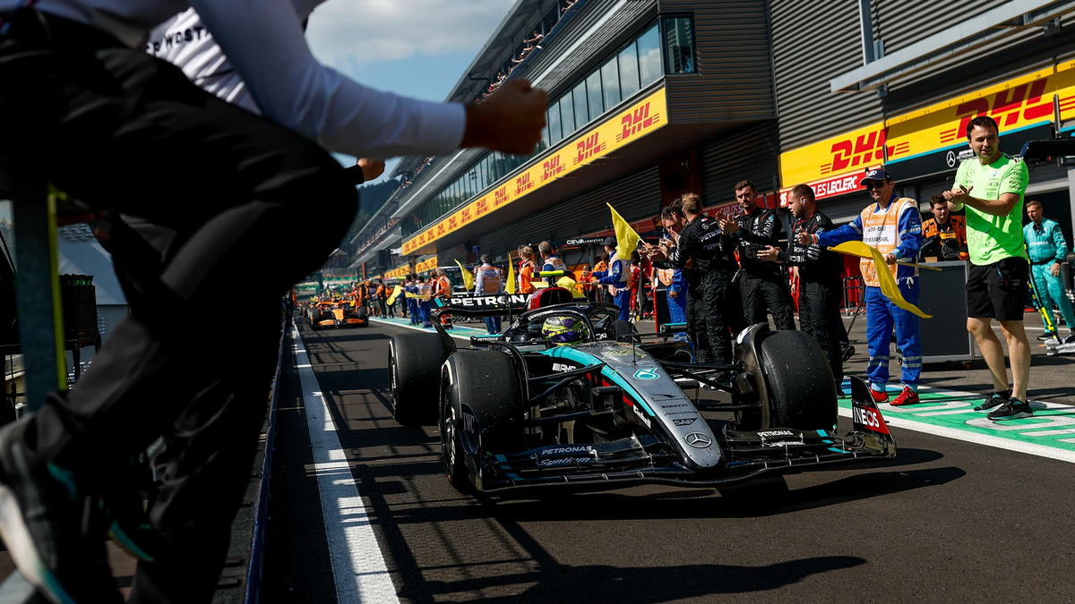 Lewis Hamilton Mercedes F1 Belgio 2024