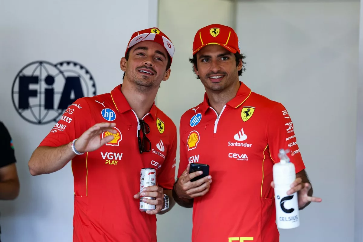 Charles Leclerc e Carlos Sainz Baku 2024