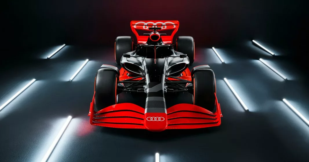 Showcar with Audi F1 launch livery