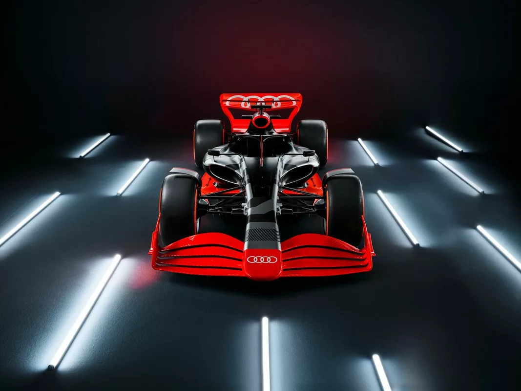 Showcar with Audi F1 launch livery