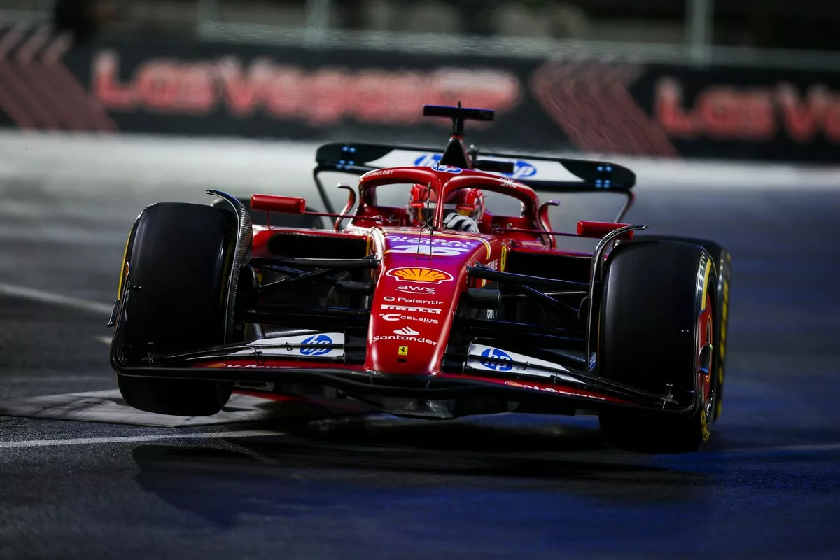 Charles Leclerc Ferrari F1 Las Vegas