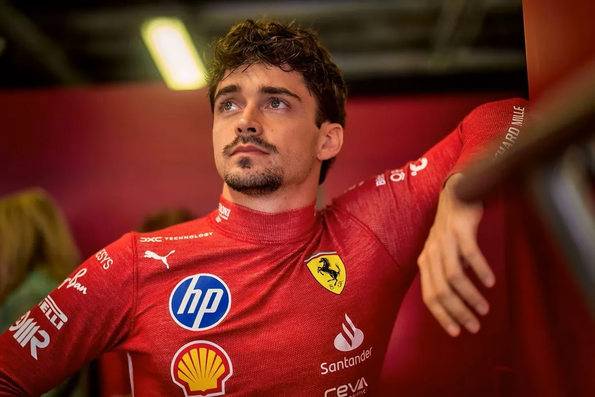 Charles Leclerc Ferrari Box Abu Dhabi 2024