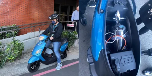 SYS scooter idrogeno test