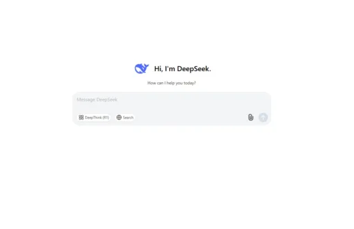 DeepSeek homepage