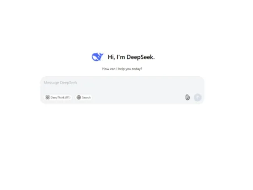 DeepSeek homepage