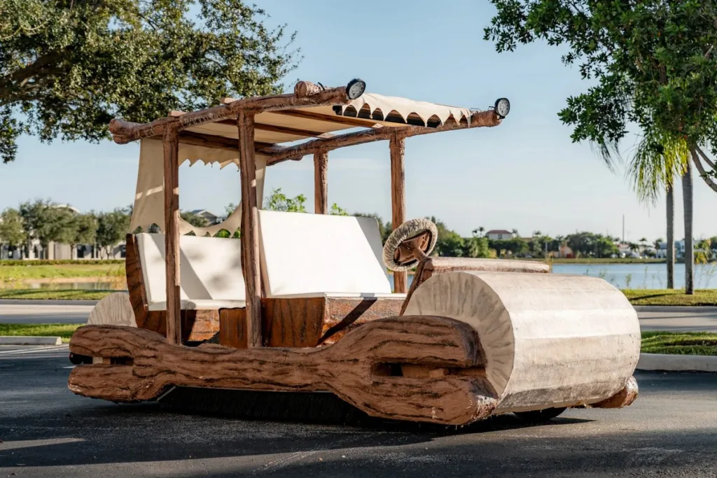 Golf cart elettrico Flintstones Flintmobile