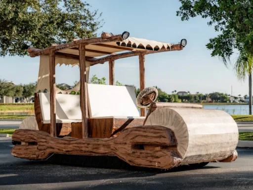 Golf cart elettrico Flintstones Flintmobile