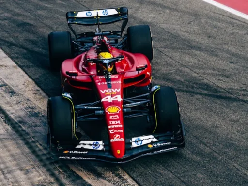 Hamilton Ferrari Barcellona