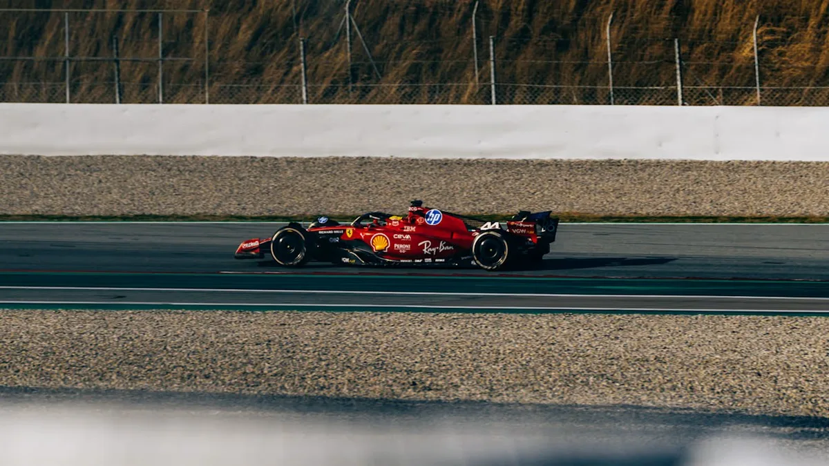 Hamilton Ferrari Barcellona