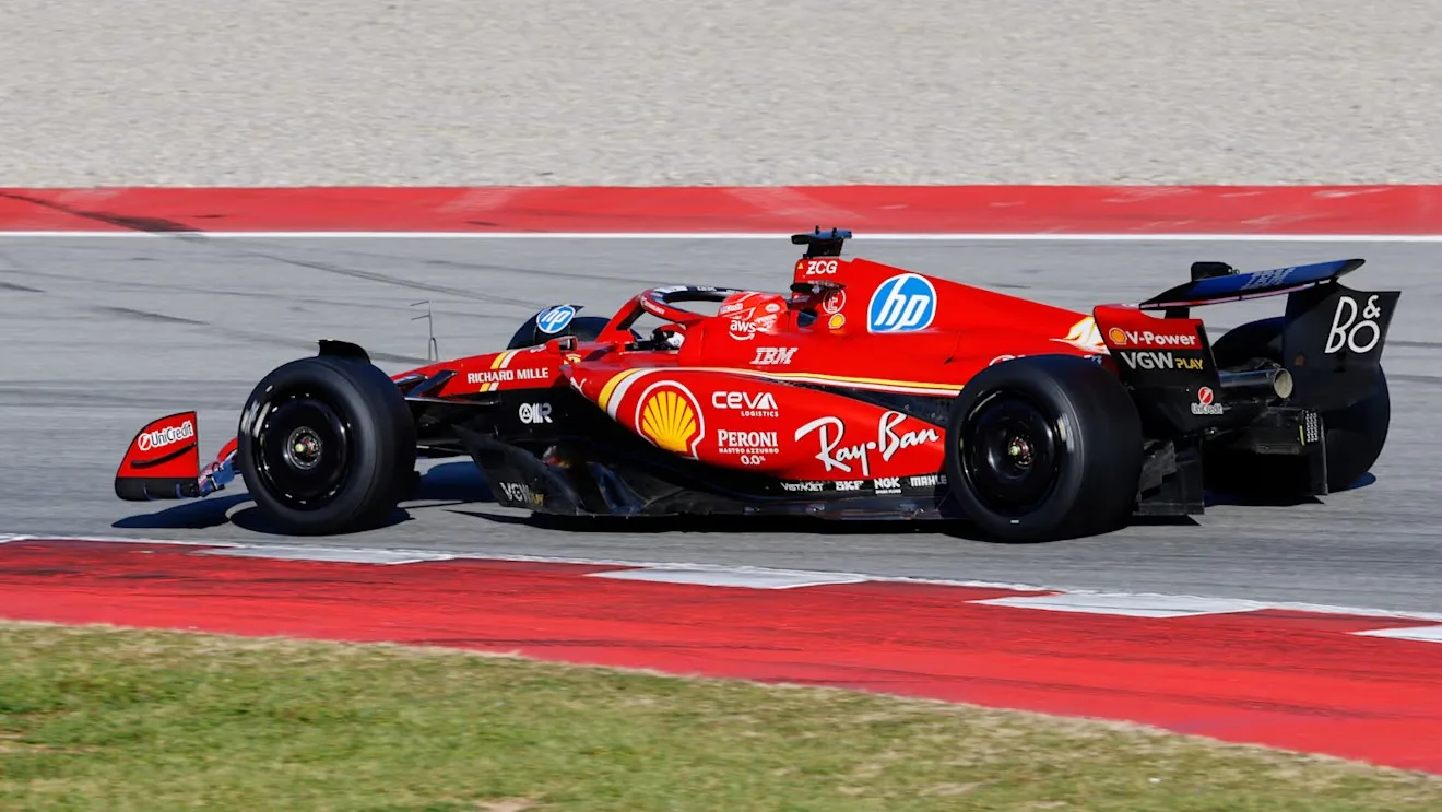 Charles Leclerc Ferrari SF-24 Test Pirelli Barcellona 2025