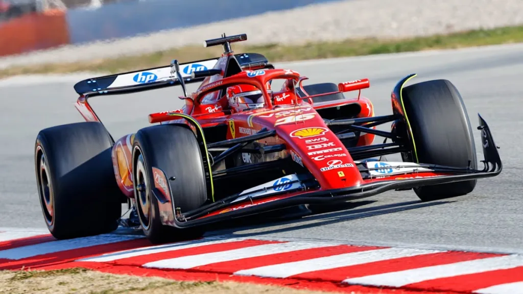 Charles Leclerc Test Pirelli Barcellona Ferrari SF-24