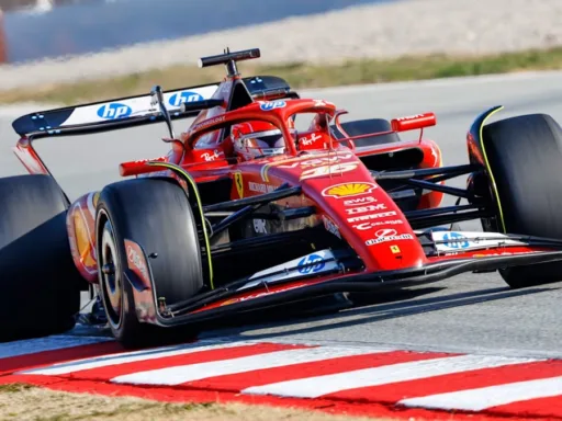 Charles Leclerc Test Pirelli Barcellona Ferrari SF-24