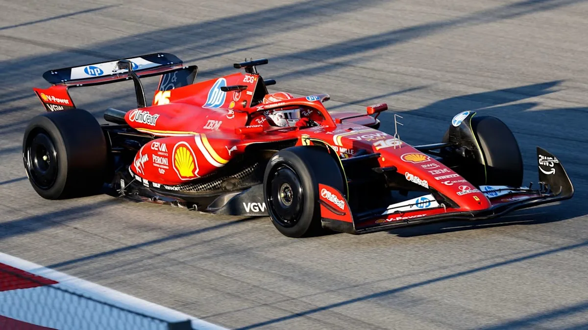 Charles Leclerc Test Pirelli Barcellona Ferrari SF-24