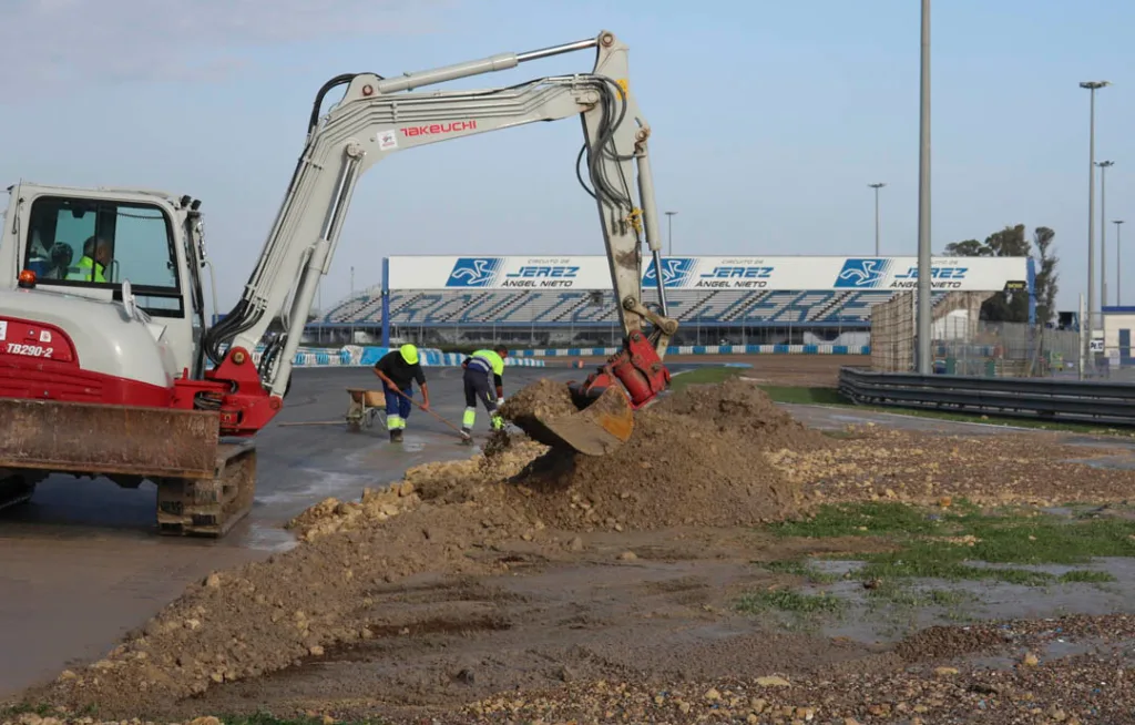 Circuito Jerez Lavori ripristino in corso