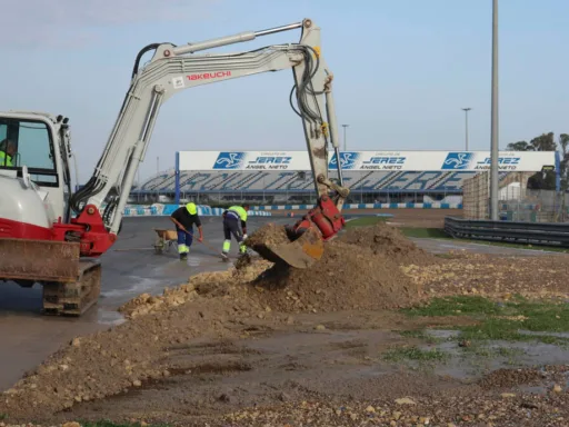 Circuito Jerez Lavori ripristino in corso